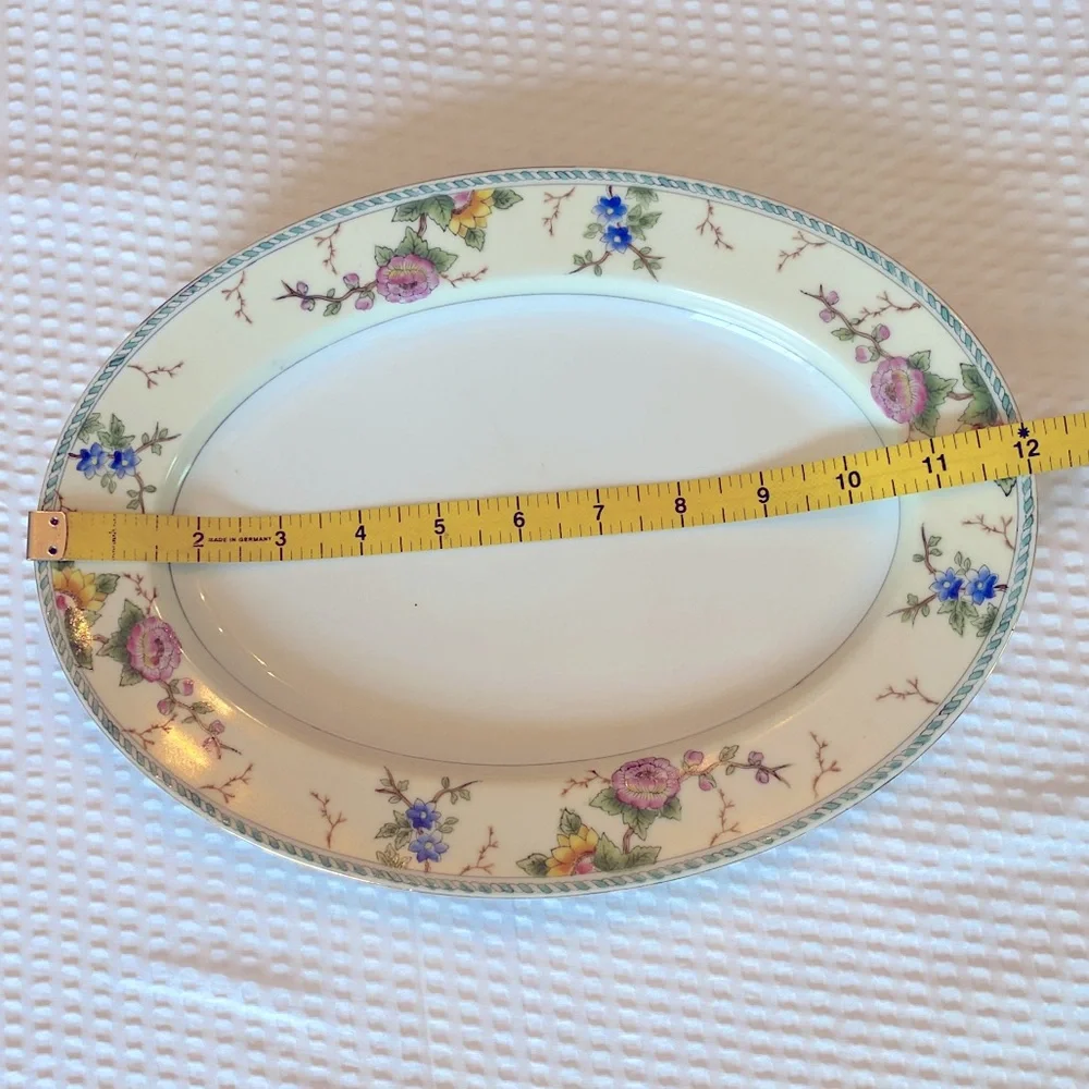 Noritake Platter Amerita Floral 12 inches